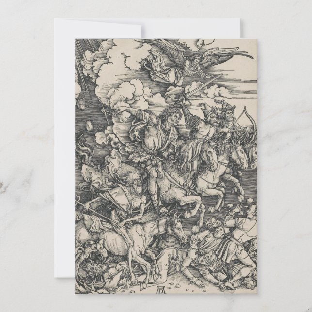 Apokalypsens fyra häst av Durer (Framsida)