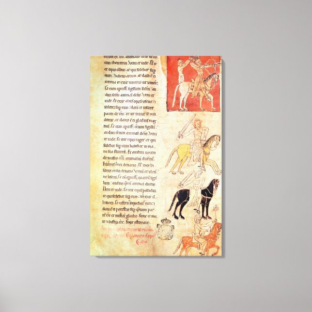 Apokalypsens fyra häst canvastryck (Framsida)