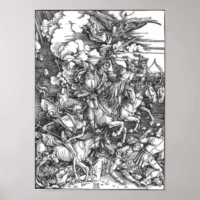 Apokalypsens fyra häst poster (Framsidan)