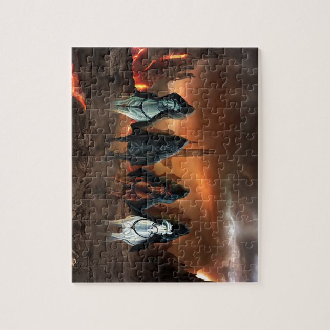 Apokalypsens fyra häst pussel (Vertikal)