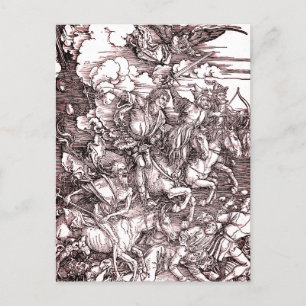 Apokalypsens fyra hästar (Dürer, 1498) Vykort