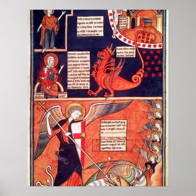 Apokalypsens kvinna attackeras av sållningen poster (Framsidan)