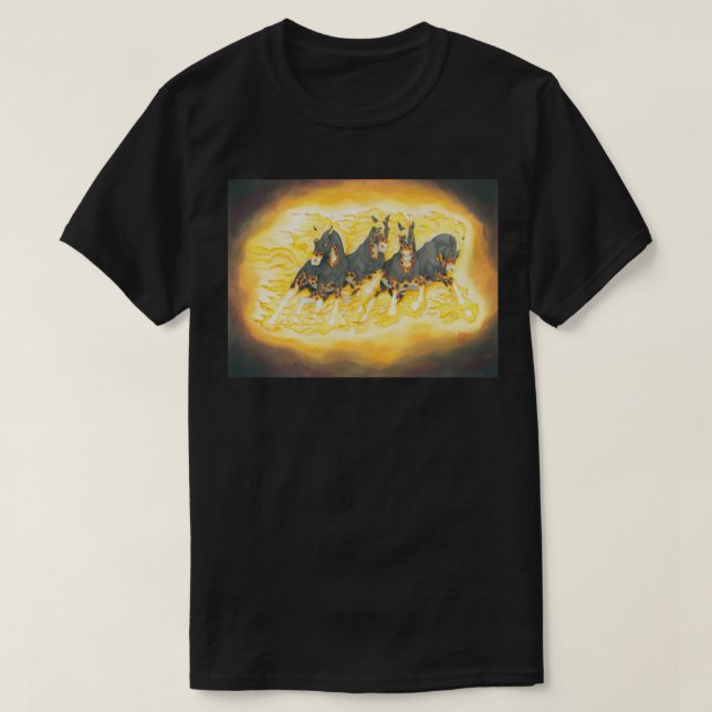 Apokalypshästar T Shirt (Design framsida)