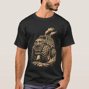 Apokalyptisk lastbil inspirerad av revben-monster t shirt
