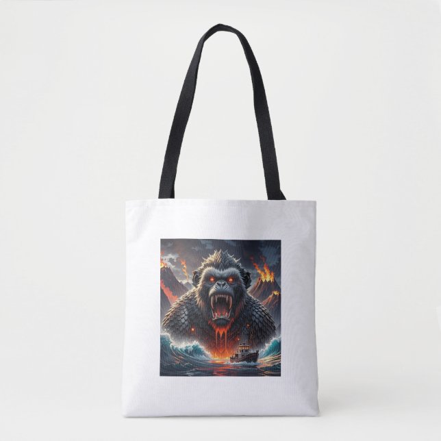 Apokalyptisk Lava-Beast Tote Bag Tygkasse (Framsida)