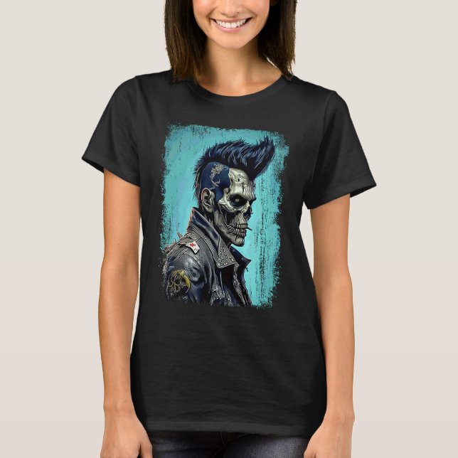 Apokalyptisk Rock'n'Roll Zombie T Shirt (Framsida)