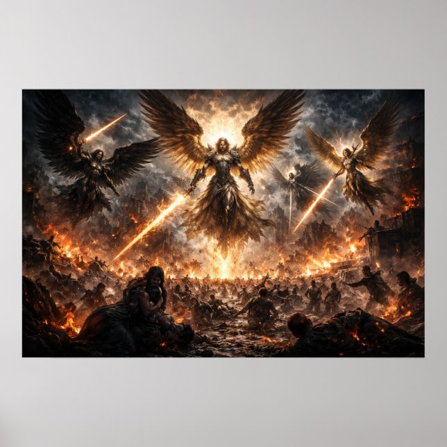 Apokalyptisk Vrede hos Ärkeänglar Poster (Framsidan)