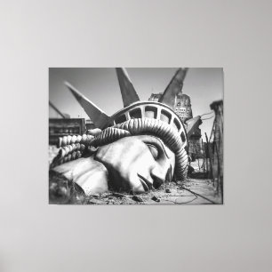 Apokalyptisk World Vision Canvas Art