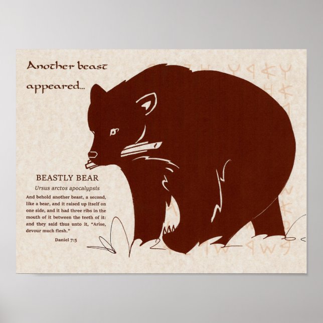 Apokalyptiska Beaster: Poster med snabbbär (Framsidan)