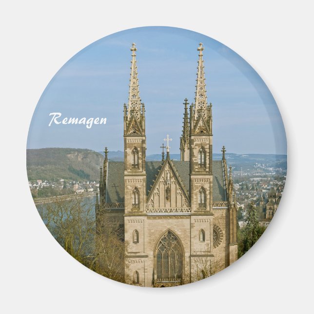 Apollinariskyrkan i Remagen, Tyskland Magnet (Framsidan)