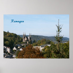 Apollinariskyrkan i Remagen, Tyskland Poster