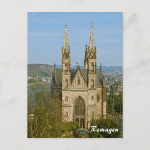Apollinariskyrkan i Remagen, Tyskland Vykort