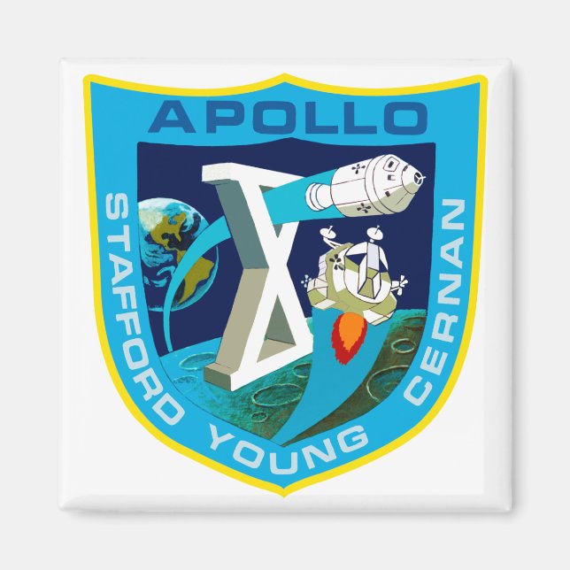 Apollo 10: Till Måne igen! Magnet (Framsidan)