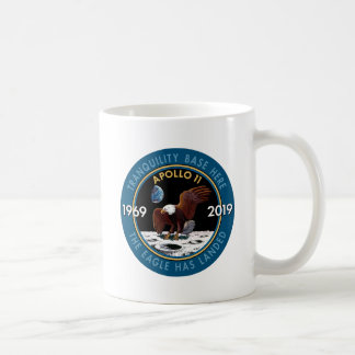 Apollo 11 50-årsdagen Uppdrag patchinsignier Kaffemugg