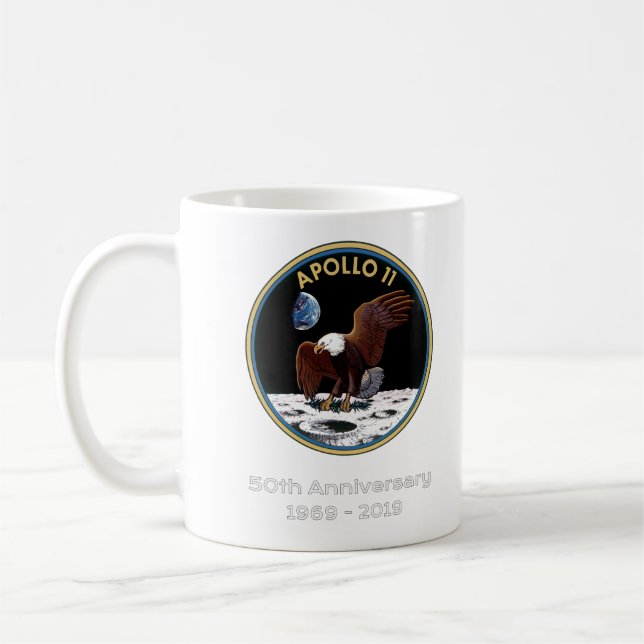 Apollo 11 50th Anniversary-2 Kaffemugg (Vänster)