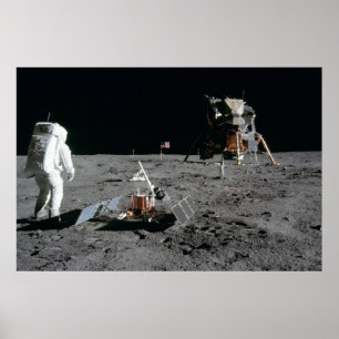 Apollo 11 astronaut & Lunar enhet "örn ", Poster