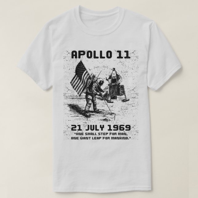 Apollo 11 Astronaut T Shirt (Design framsida)