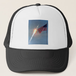 Apollo 11 barkass, med flagga, NASA Keps
