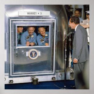 Apollo 11 besättning i karantän poster