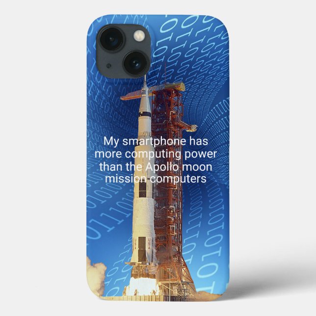 Apollo 11 Computing Power Fodral-Mate iphone case (Baksida)