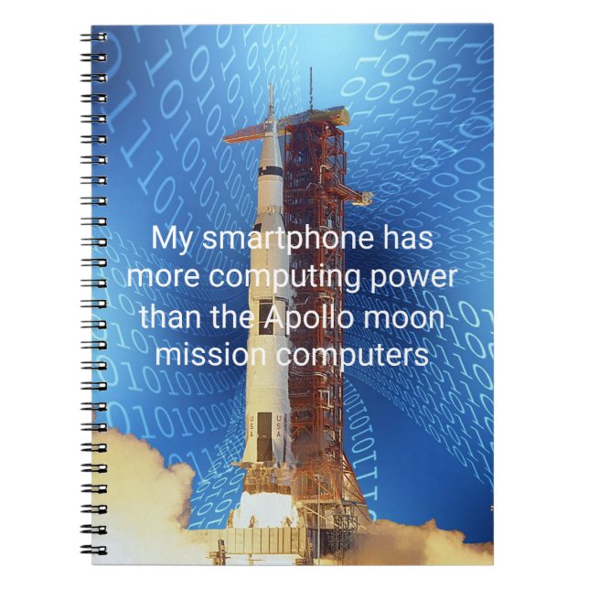 Apollo 11-datorkraft anteckningsbok (Framsidan)