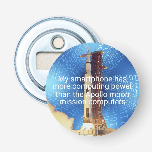 Apollo 11-datorkraft flasköppnare (Framsidan)