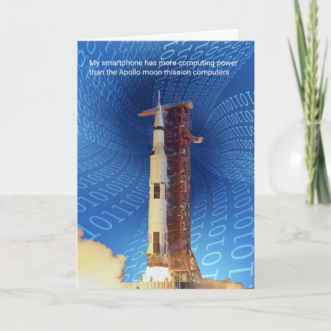 Apollo 11-datorkraft kort (Framsida)