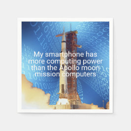 Apollo 11-datorkraft pappersservett