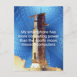 Apollo 11-datorkraft vykort