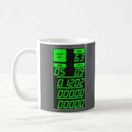 Apollo 11 DSKY Electroluminescent Visning - Kaffemugg