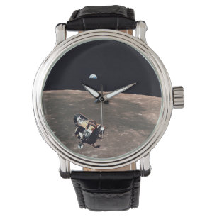 Apollo 11 Earth View som Lunar Module Eagle Lea Armbandsur