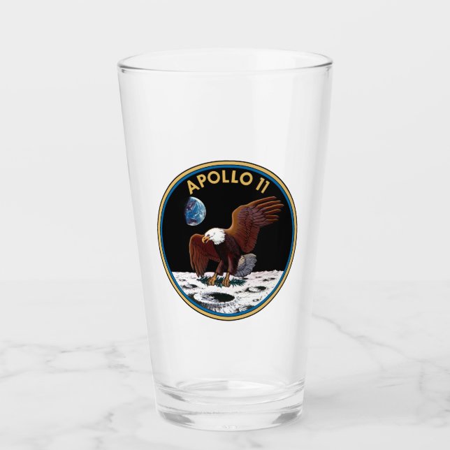 Apollo 11-emblem glaskopp (Framsida)