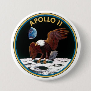 Apollo 11 för årsdag för månelandning 50th knapp