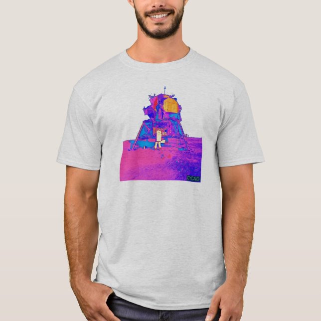 Apollo 11 för CYCADpopkonst skjorta T-shirt (Framsida)