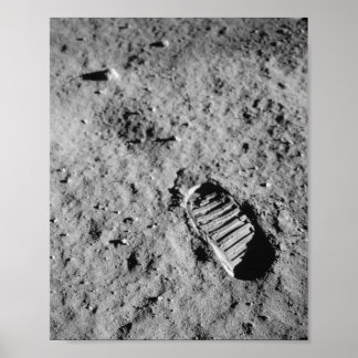 Apollo 11 Fotspår — Första stegen på månen Poster