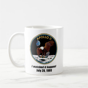 Apollo 11 höll ögonen på jag den att hända kaffemugg