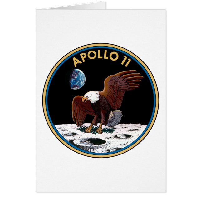 Apollo 11 insignia hälsningskort (Framsidan)