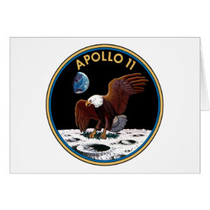 Apollo 11 insignia hälsningskort