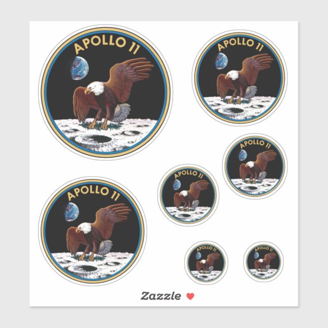 Apollo 11 insignia Sticker Pack Klistermärken (Ark)