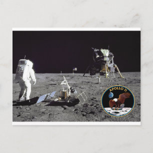 Apollo 11 landningsplats vykort