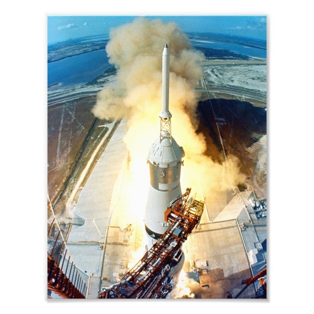 Apollo 11-lansering fototryck (Framsidan)