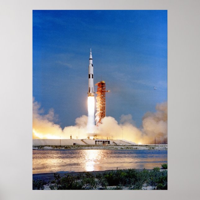 Apollo 11-lansering poster (Framsidan)