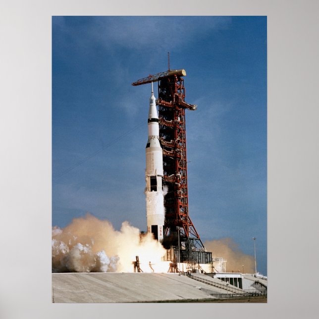 Apollo 11-lansering poster (Framsidan)
