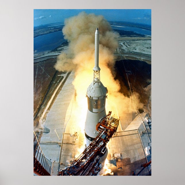 Apollo 11-lansering poster (Framsidan)