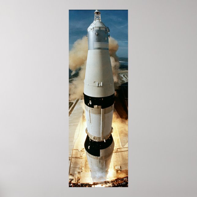 Apollo 11-lansering poster (Framsidan)