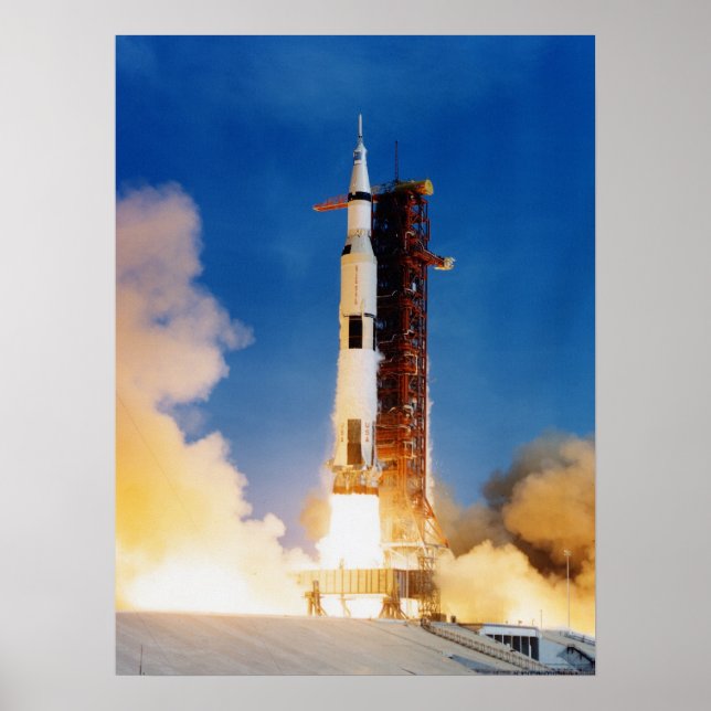 Apollo 11-lansering poster (Framsidan)