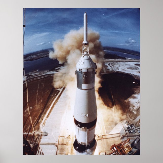 Apollo 11-lansering poster (Framsidan)