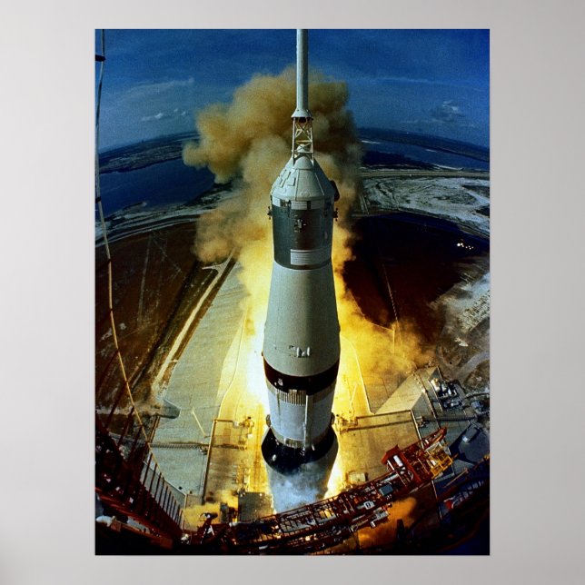 Apollo 11-lansering poster (Framsidan)