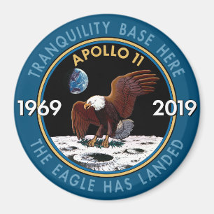 Apollo 11 lappar den 50th årsdagbeskickningen magnet