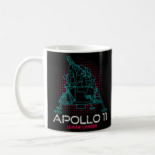 Apollo 11 Lunar Lander-rymdfarkosten Måne landning Kaffemugg
